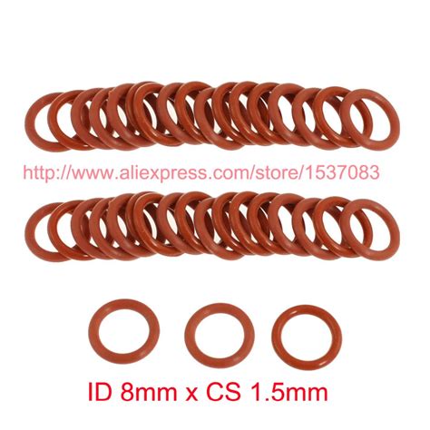 Id Mm X Cs Mm Red Silicone Rubber O Ring Oring O Ring Washer Seal