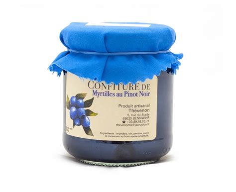 Confiture Artisanale De Myrtille Au Pinot Noir G March D Alsace