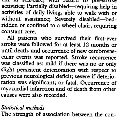 Age Sex And Cerebrovascular Risk Factors Accord Ing To Stroke Subtype Download Table