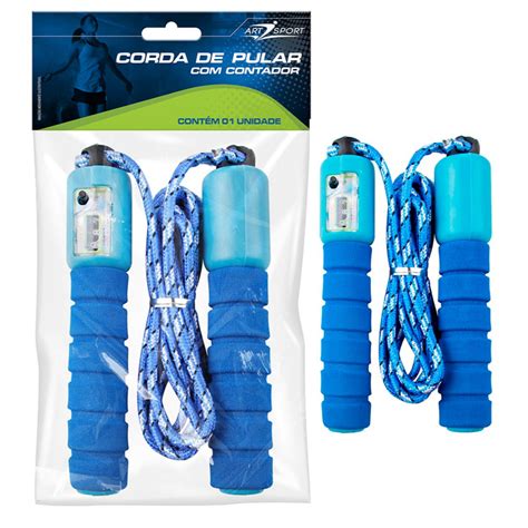 Corda De Pular Contador - Corda De Pular Com Contador De Pulos Jump Treino Academia Fitness ...