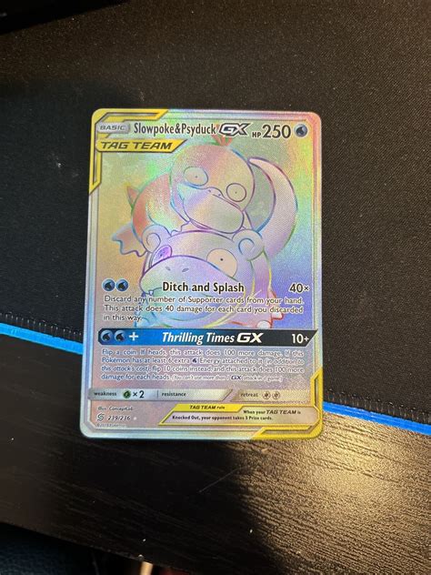 Pok Mon Tcg Slowpoke Psyduck Tag Team Gx Unified Minds Holo