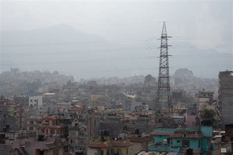 Heavy Smog And Haze Over The City Of Kathmandu Stock Image Image Of