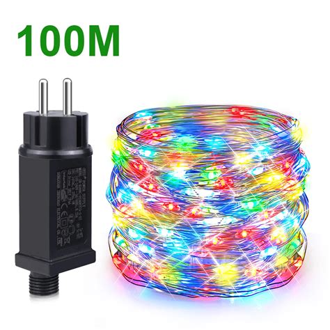 Outdoor Imperme Vel Led String Lights Fest O Jardim Decora O Do