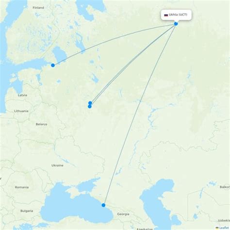 ukhta uct flight routes destinations flight routes