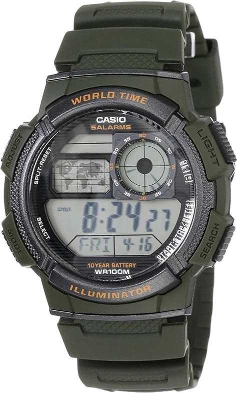 Casio Reloj con movimiento cuarzo japonés Man Ae 1000W 3A 40 0 mm