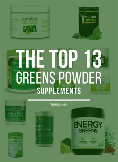 Greens Supplement Review: A Look at the Top 13 Brands | Yuri Elkaim