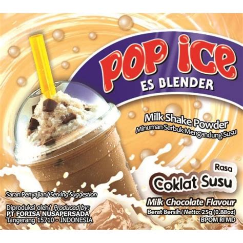 Mekar Mart Pop Ice 25gcokelat Susu50