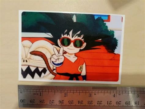 Dragon Ball Z Kid Goku Peace Sign Sunglasses Vinyl Decal Free Shipping