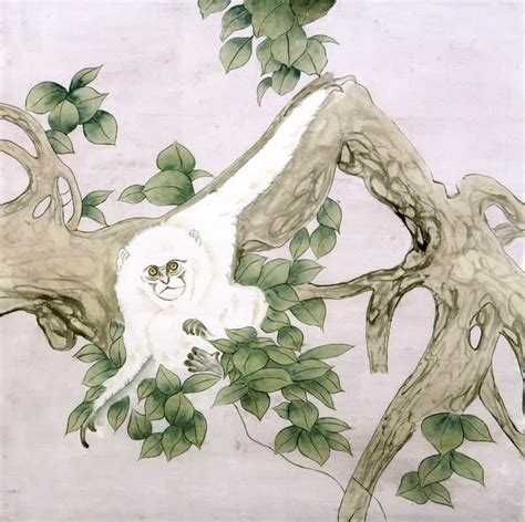 Chinese Monkey Painting 4616004, 66cm x 66cm(26〃 x 26〃)