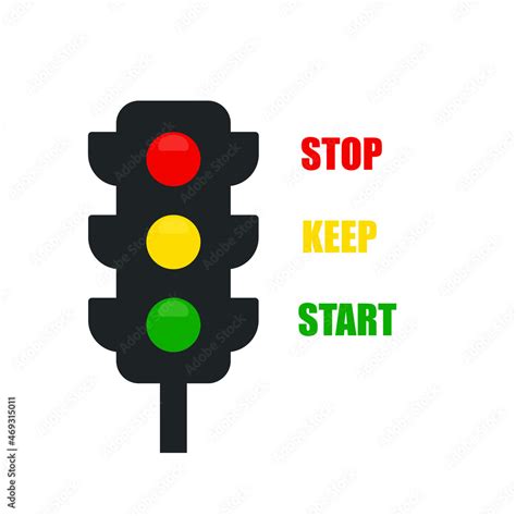 Keep stop start image. Clipart image Stock Vector | Adobe Stock