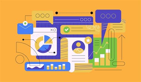 Premium Vector Flat Vector Design Statistical And Data Analysis For Business Finance