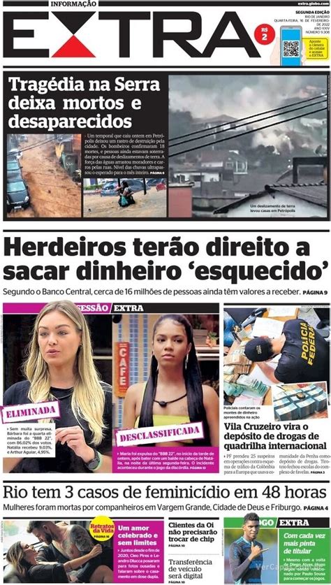 Capa Extra Edi O Quarta De Fevereiro De