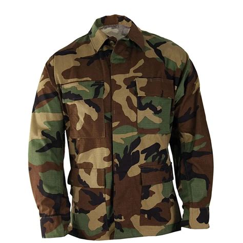 Propper Uniform Woodland Camo Bdu Shirt Army Navy Marine Store