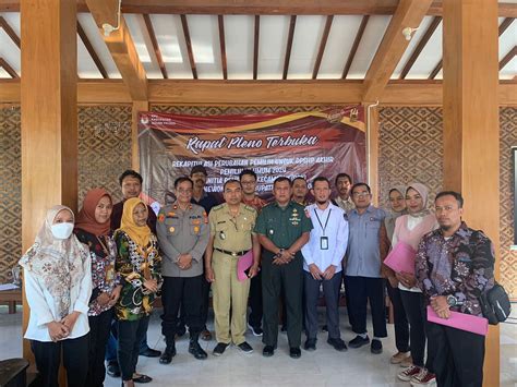 Galur Rapat Pleno Terbuka Rekapitualsi Dpshp Pemilu Kapanewon Galur