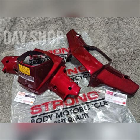 Jual COVER BATOK LAMPU ATAS BAWAH ASTREA PRIMA ASTREA STAR MERAH MERK