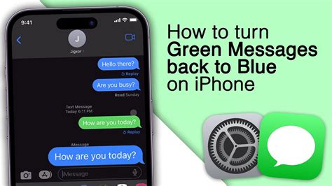 How To Turn Green Messages Back To Blue On IPhone 2023 YouTube