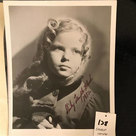 Shirley Temple Photo With Autograph Aumann Auctions Inc