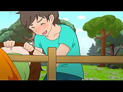 Alex Got Stuck In The Fence But Steve Couldn T Get Past Minecraft Hentai Cartoon Parody