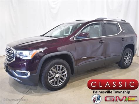 2018 Black Cherry Metallic GMC Acadia SLT AWD 142111296 Photo 11