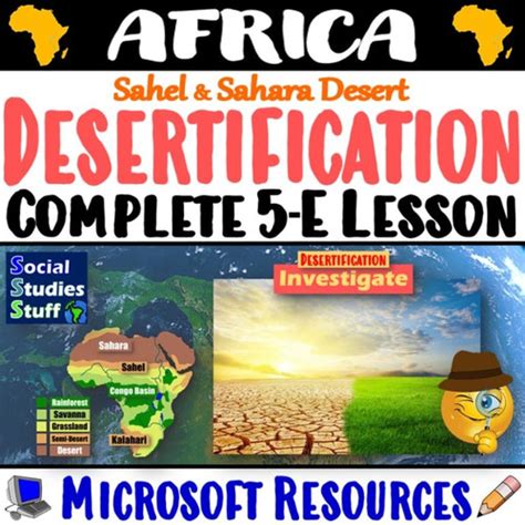 Desertification Causes Effects Solutions 6-E Lesson | Sahara & Sahel ...