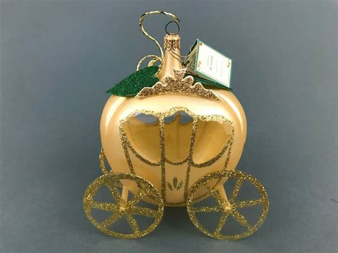 Soffieria De Carlini Gold Pumpkin Cinderella Carriage Italian Christmas Ornament Ebay