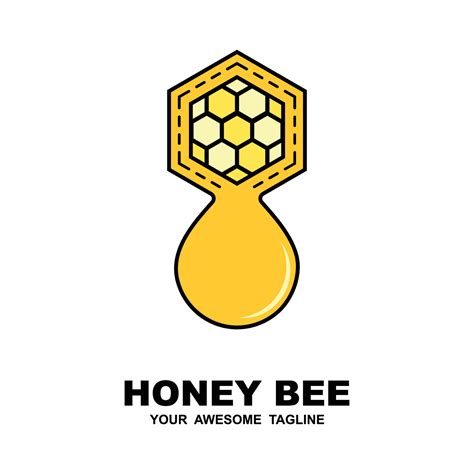 honey logo vector 24110261 Vector Art at Vecteezy