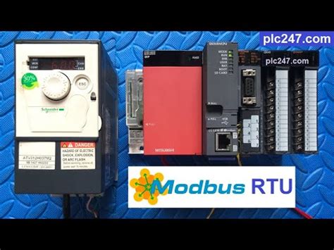 Mitsubishi Qj C N Modbus Rtu Schneider Atv Tutorial Youtube