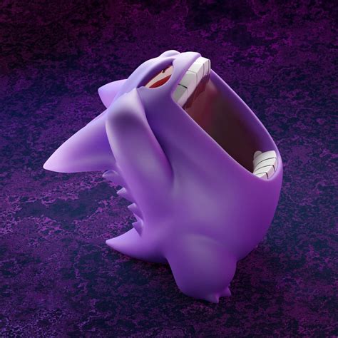 Pokemon Stl Gengar 3d Model Gengar 3d Print Files Gengar Figure Gengar Statue Gengar