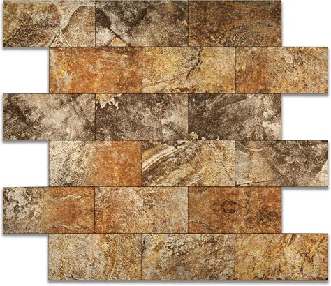 Yipscazo Peel And Stick Backsplash Tile Specular Reflection Stone Texture Tile For Kitchen