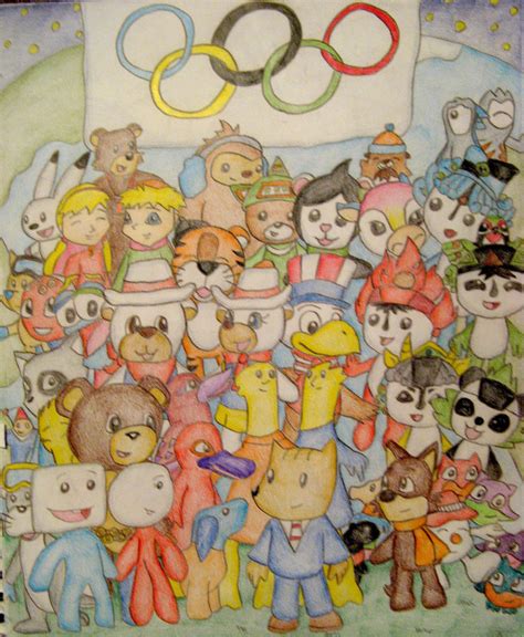 Olympic Mascots together by still-a-fan on DeviantArt