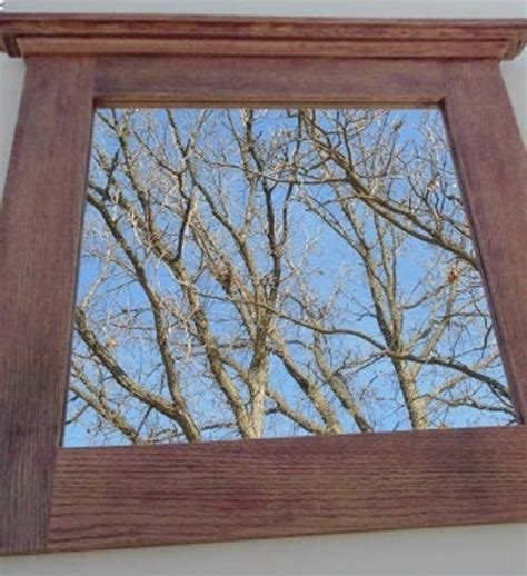 Oak Mirror Rustic Oak Framed Mirror Custom Made Oak Framed Mirror ...