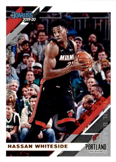 Hassan Whiteside Donruss Blazers Ebay