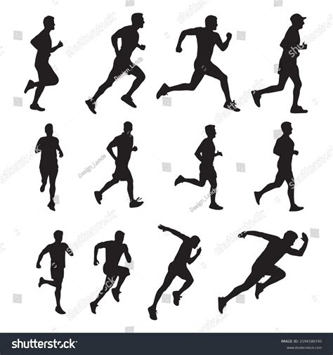 Person Sprinting Silhouette