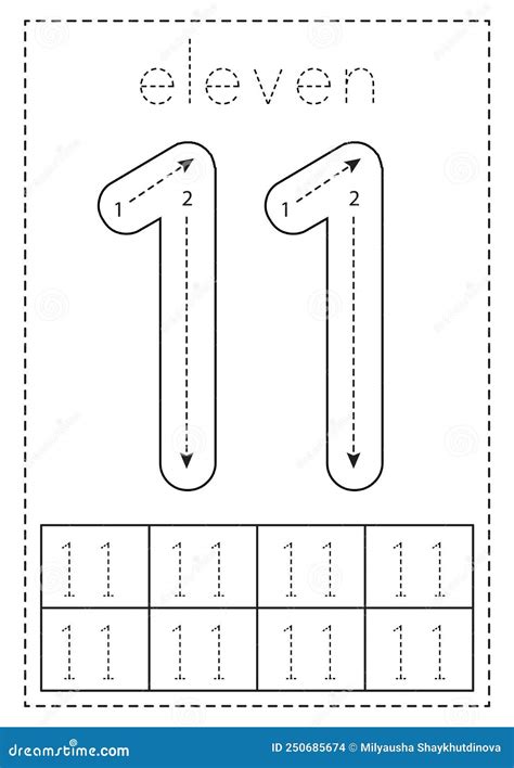 Number 11 Worksheets For Preschool 