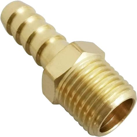 Buy Avanty Brass Hose Barb Fitting 1 2 Barbed X 3 8 NPT Male Straight