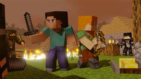 Alex And Steve Life First Encounter Minecraft Animation Youtube