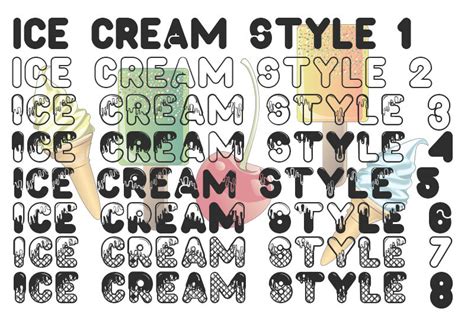 Ice Cream Font By Black Lotus | TheHungryJPEG