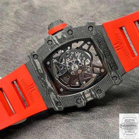 Replica Richard Mille RM35 02 KV Factory Carbon Fiber Red Strap