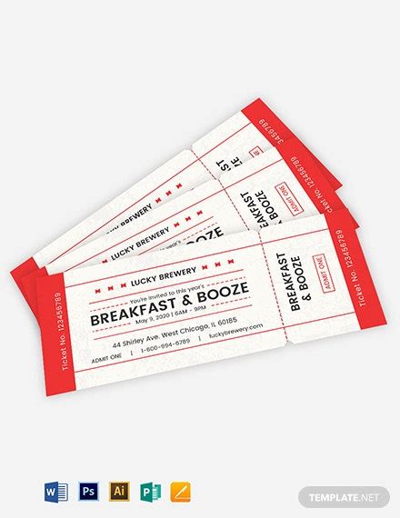 Fresh Blank Admission Ticket Template – Sparklingstemware