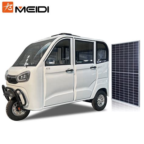 Meidi New Solar Energy 1000W 1200W 45km H Electric Three Wheeled