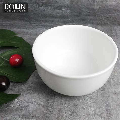 Durable Round White Porcelain Soup Bowl Appetizer Bowl China