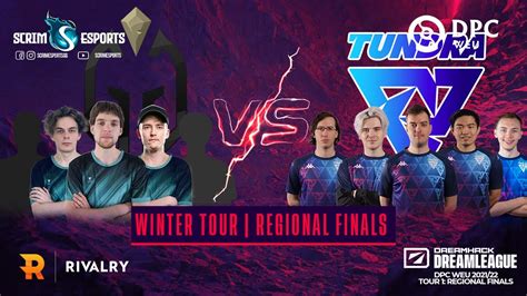 Gladiators Vs Tundra Esports Dpc Weu 2021 22 Tour 1 Regional Finals