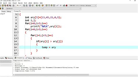 Array 07 Sorting Arrays Element YouTube