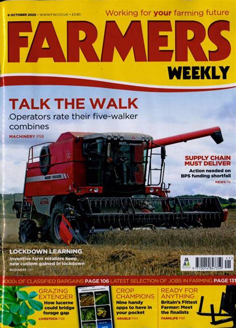 Farmers Weekly Magazine Subscription Buy At Uk Agriculture