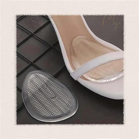 Coussinets Avant Pied Ondul S En Silicone Demi Semelle Transparente En