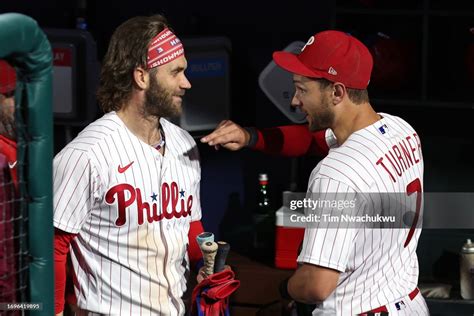 Philadelphia Pennsylvania September 22 Bryce Harper And Trea