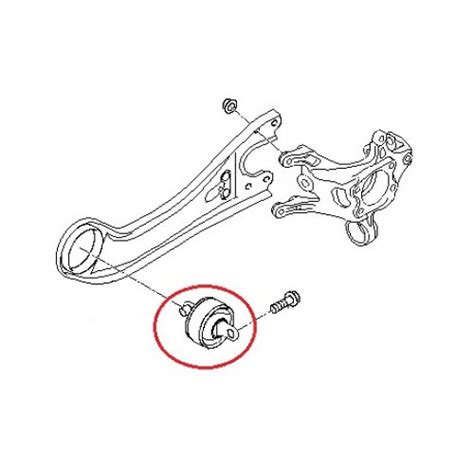 I40 Bush Rear Trailing Arm LH 552743R000