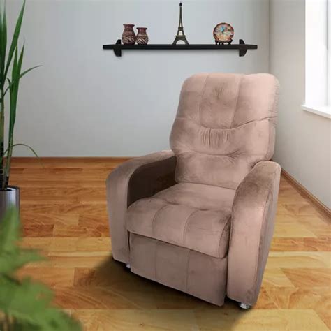 Poltrona Do Papai Reclin Vel Em Veludo Nude Visammer Shop