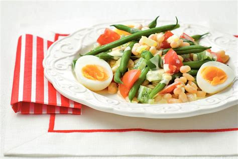 Franse Maaltijdsalade Met Bonen En Eieren Recept Allerhande Albert