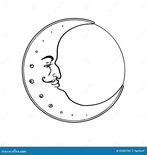 Moon Symbol Tattoo Style Stock Vector Illustration Of Celebration